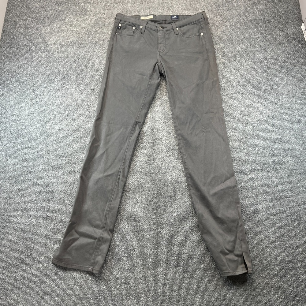 AG Adriano Goldschmied The Stilt Cigarette Leg Pants Womens 27R Gray Slim Fit